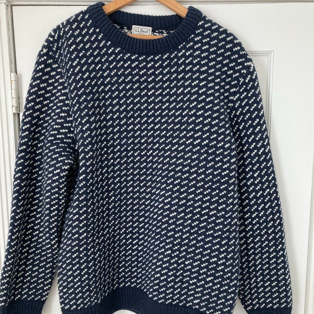 Vintage LL Bean Bird’s Eye Norwegian Sweater